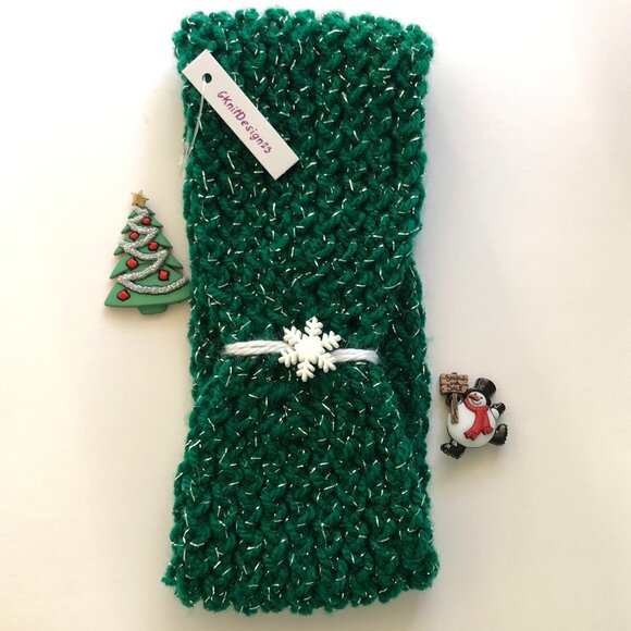 Hand knitted headband, Ear warmer for Christmas - Picture 9 of 9